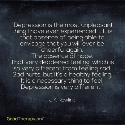 GoodTherapy | 8 Quotes to Help Explain How Depression Feels