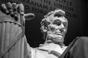 Lincoln memorial at night