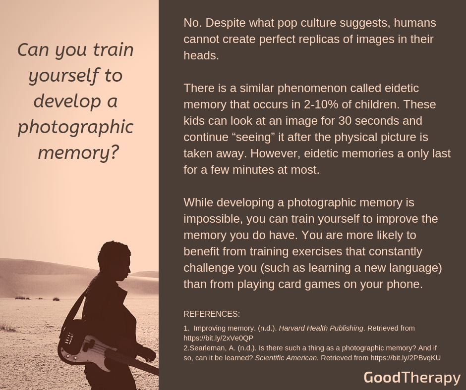 Photographic memory infographic
