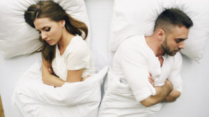 A couple of expecting parents both wake up with nausea