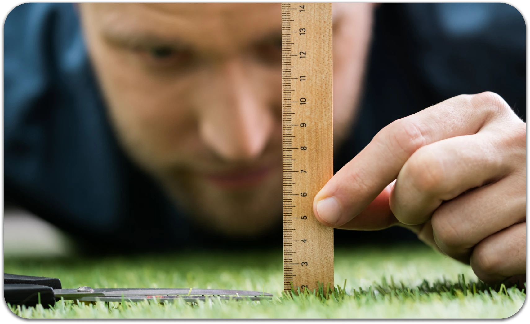 Man Cutting Grass Perfectionism and Childhood Trauma