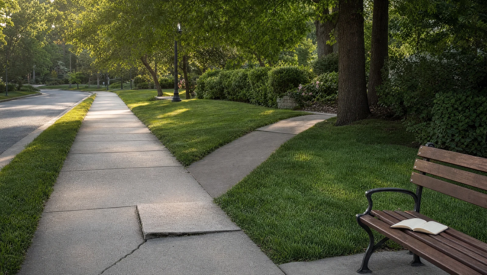 Identifying Patterns and How They Impact You 2 Sidewalk with an uneven paving stone and a branching path, symbolizing awareness of repeated patterns