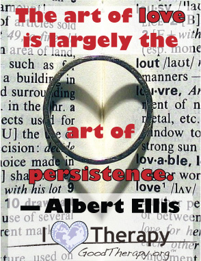 Quote on the art of love by Albert Ellis