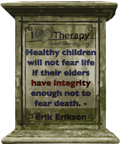 Quote on not fearing death by Erik Erickson