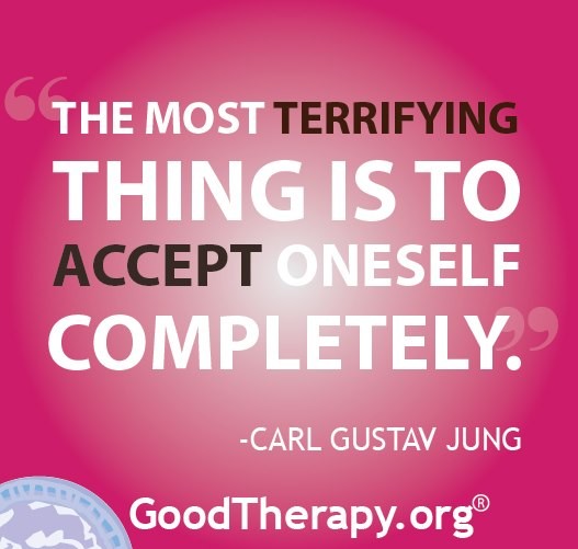 Quote on accepting self by Carl Gustav Jung