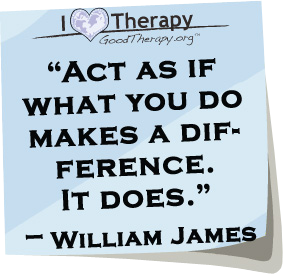 Quote on acting by William James