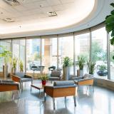 Accessible entrance and elevator access to a Calgary therapy office offering inclusive counselling services at Noctua Therapy.