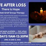Life After Loss - 8 week Grief Group Therapy