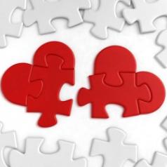 Heart shaped puzzles