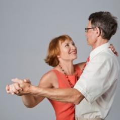 couple dancing the tango together