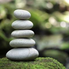 zen stones signifying balance and harmony