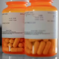 orange prescription pill bottles