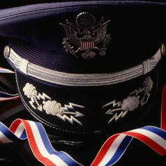 Air Force officers hat and bow