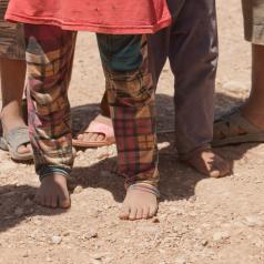 Kids displaced in Iraq