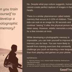 Photographic memory infographic