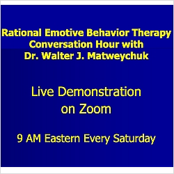 REBT Demonstration with Volunteer on Zoom