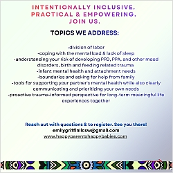 Postpartum Communication & Emotional Growing Pains: a virtual class for new parents